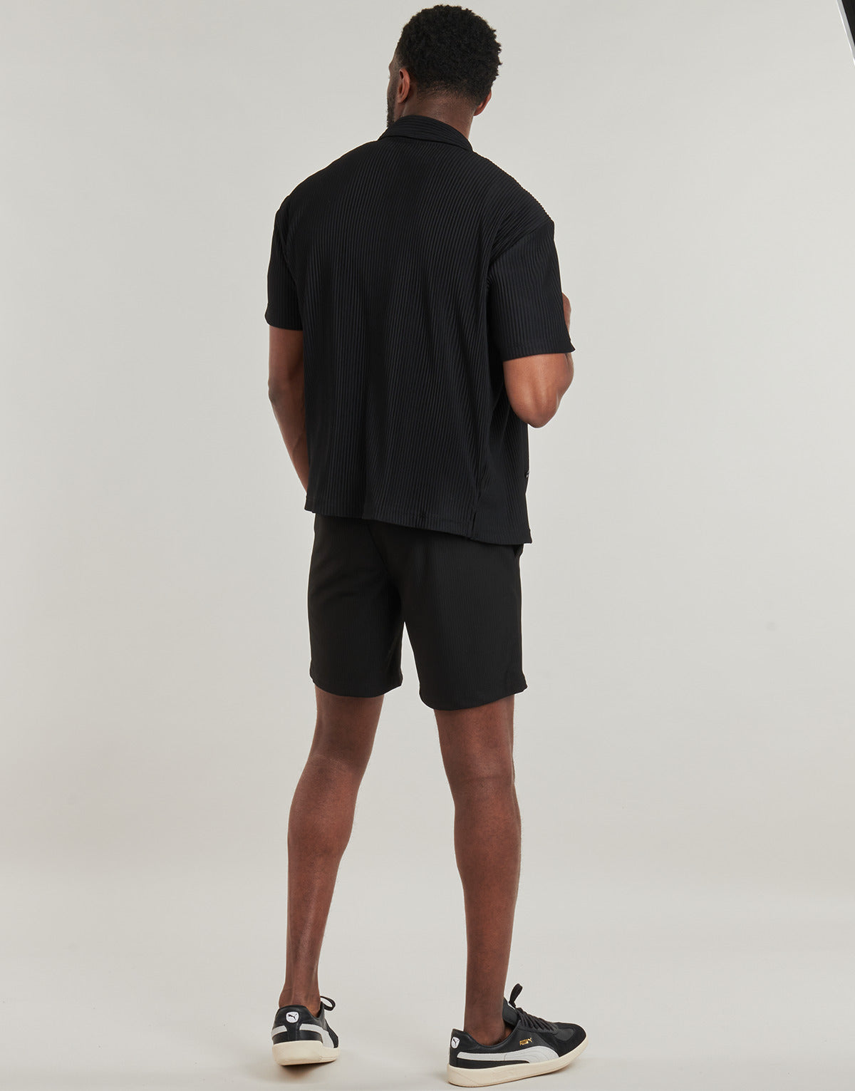 Camicia a maniche corte Uomo Jack & Jones  JCOINTERLUDE   Nero