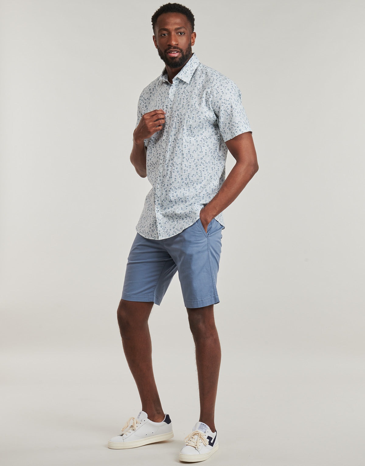 Camicia a maniche corte Uomo Jack & Jones JPRBLASUMMER Bianco