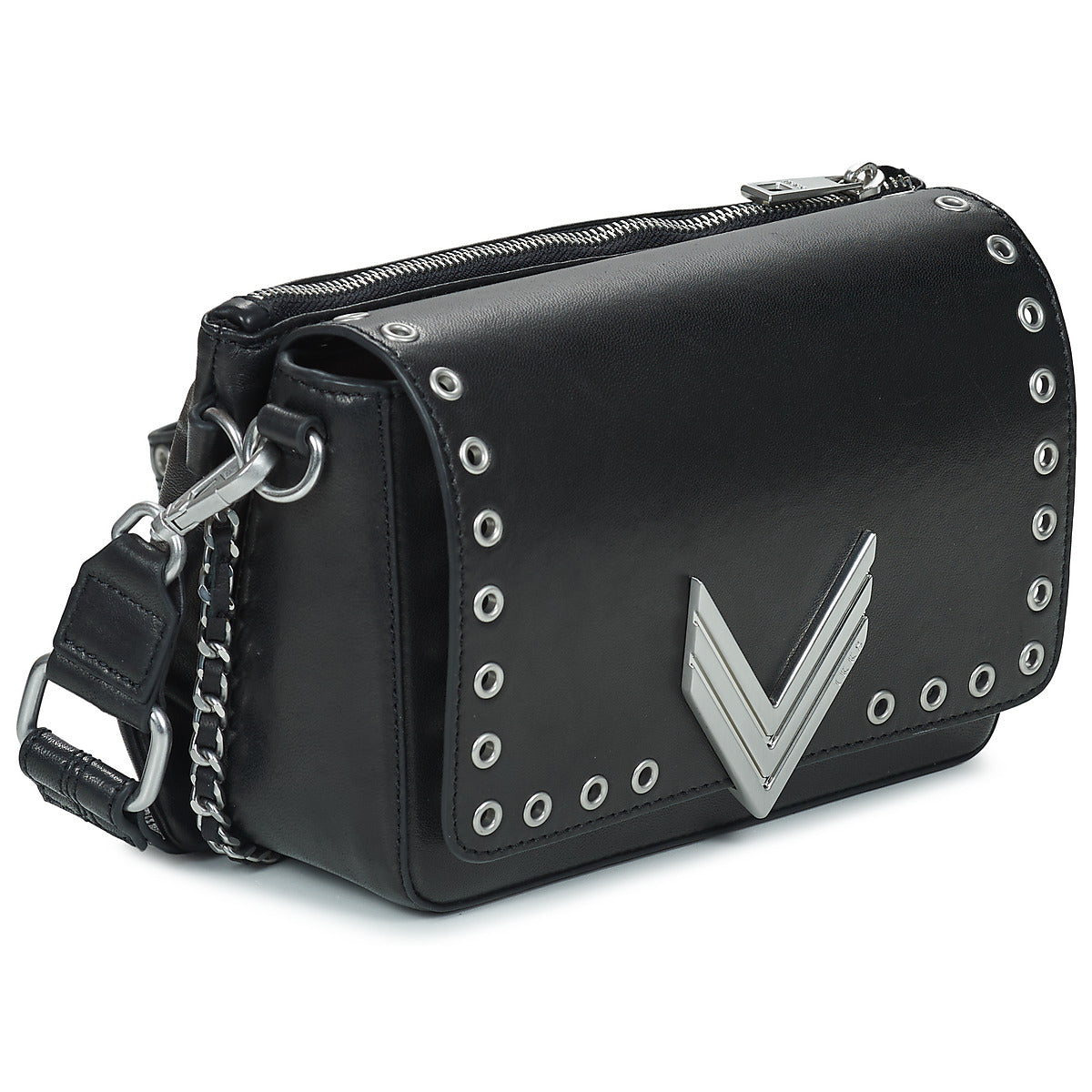 Borsa a tracolla Donna Ikks 111 ROCK OEILLETS Nero