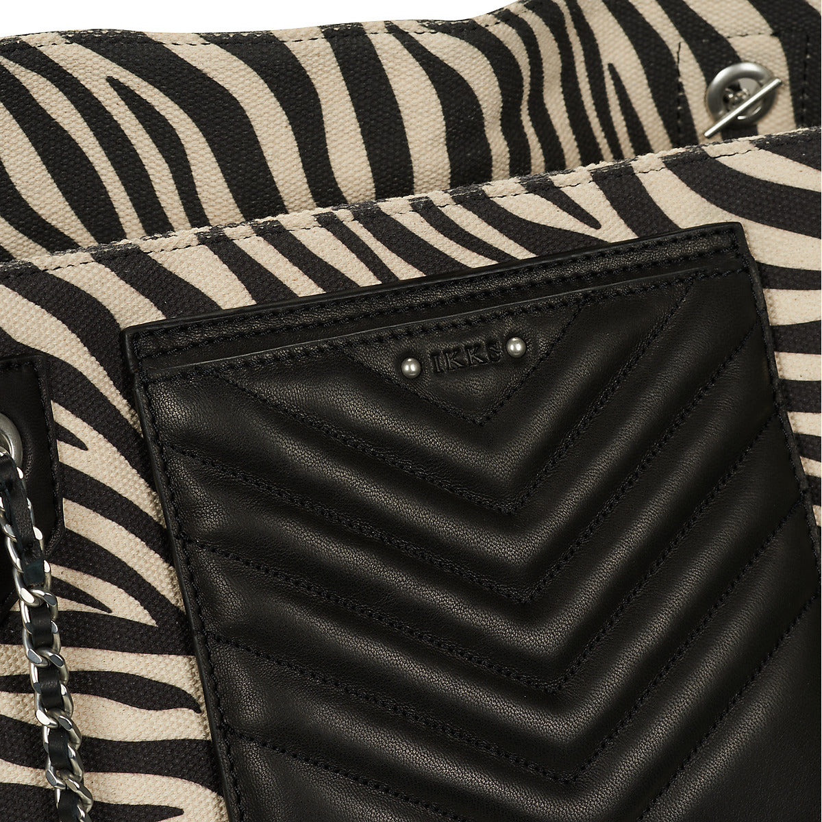 Borsette Donna Ikks 1440 CABAS XL TOILE ZEBRE Multicolore