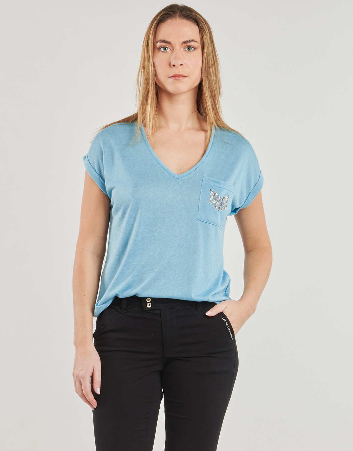 T-shirt Donna Les Petites Bombes DERNA Blu