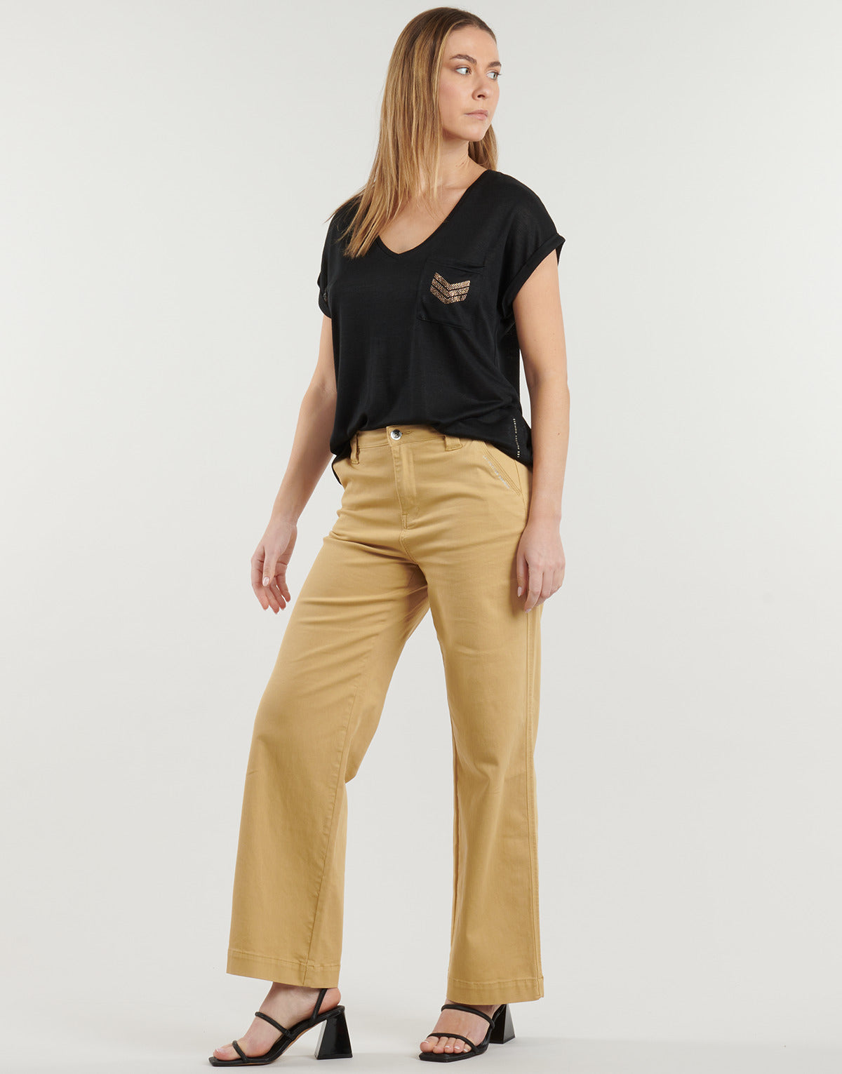 Jeans Flare Donna Les Petites Bombes ISORE Beige