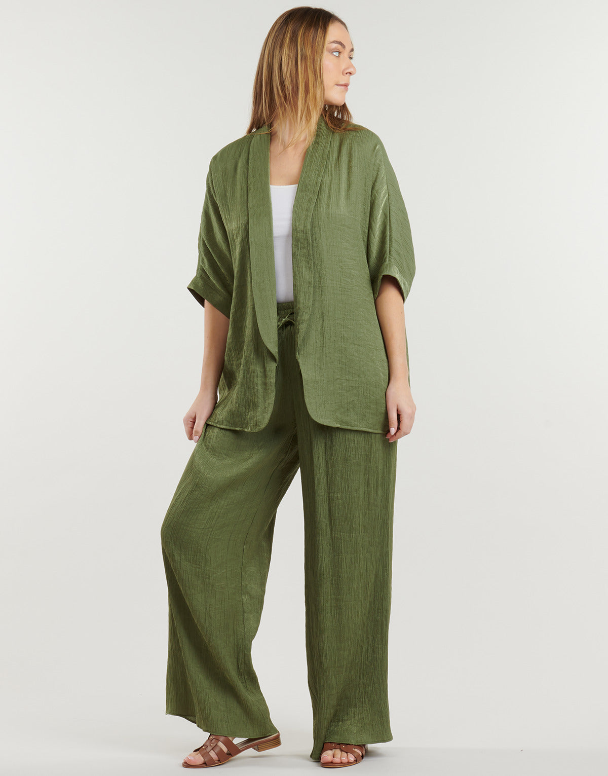 Gilet / Cardigan Donna Les Petites Bombes  GENIA  Kaki