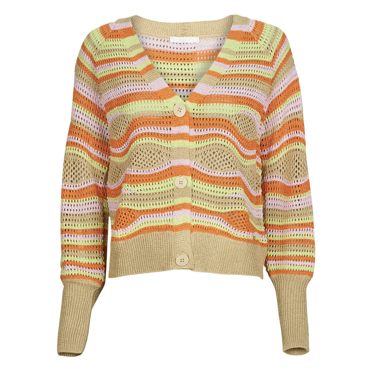 Gilet / Cardigan Donna Les Petites Bombes  LAYANE  Multicolore