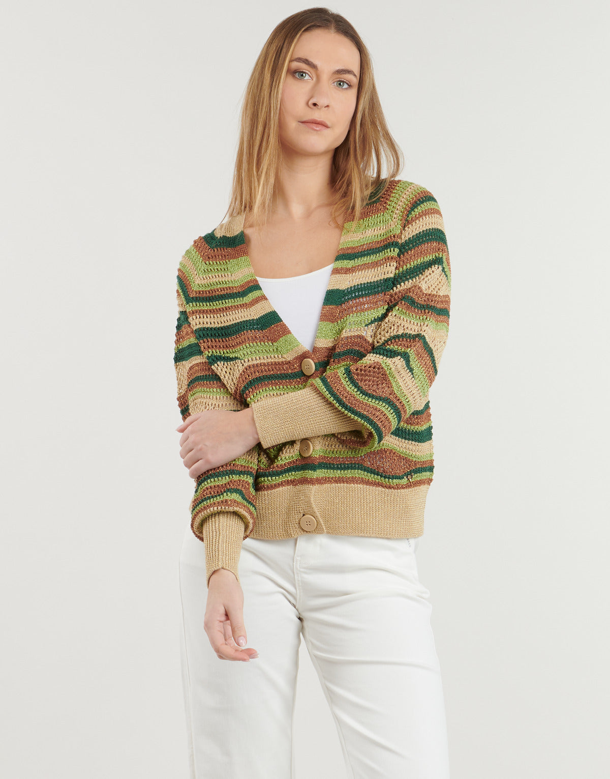 Gilet / Cardigan Donna Les Petites Bombes LAYANE Multicolore