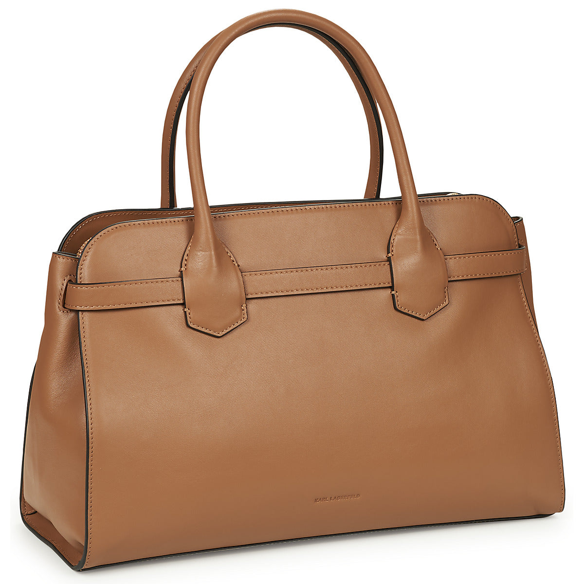 Borsette Donna Karl Lagerfeld K/SIGNATURE TOP HANDLE Marrone