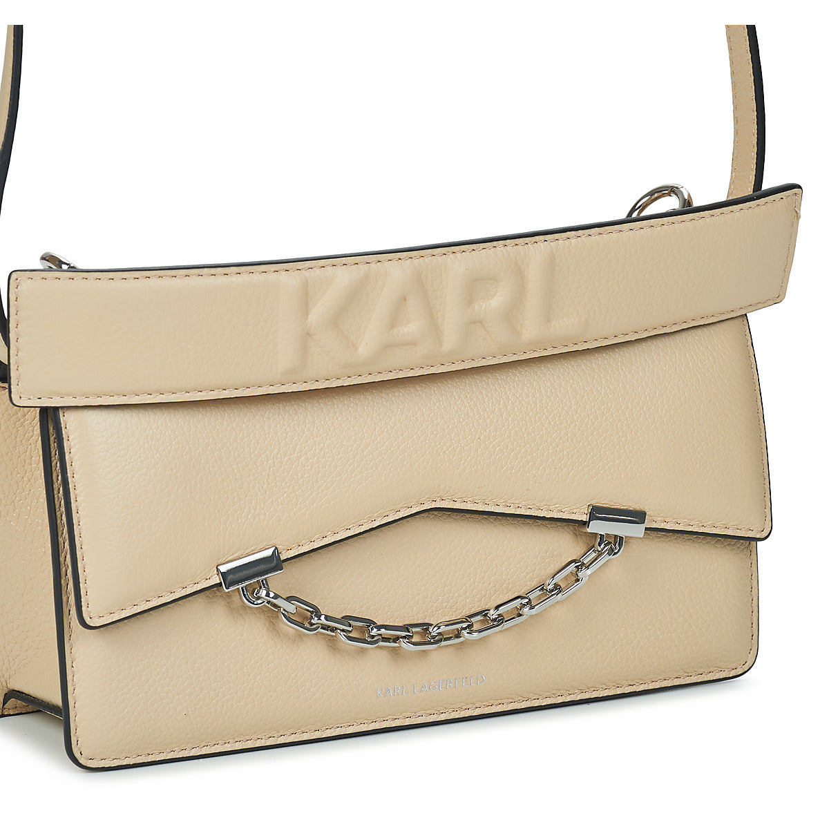 Borsa a tracolla Donna Karl Lagerfeld K/SEVEN GRAINY CROSSBODY Beige