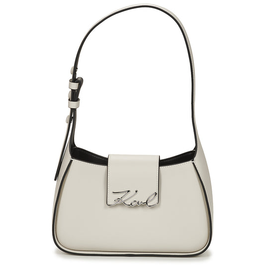 Borsa a spalla Donna Karl Lagerfeld K/SIGNATURE SM SHOULDER BAG Bianco