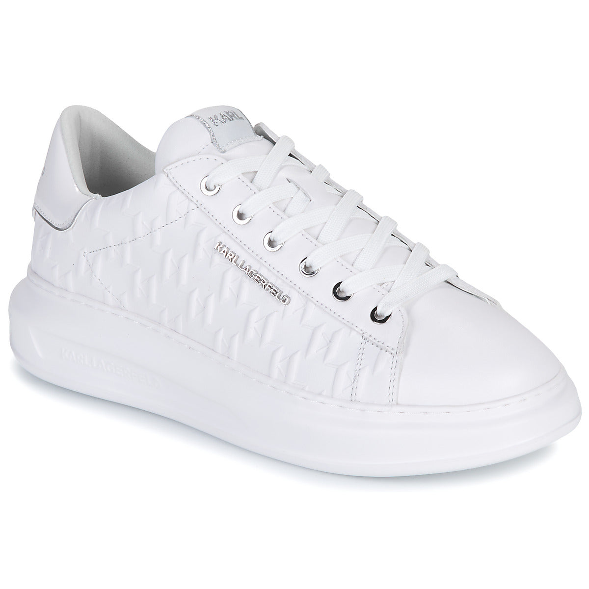 Sneakers Uomo Karl Lagerfeld  KAPRI MENS Monogram Emboss Lo  Bianco