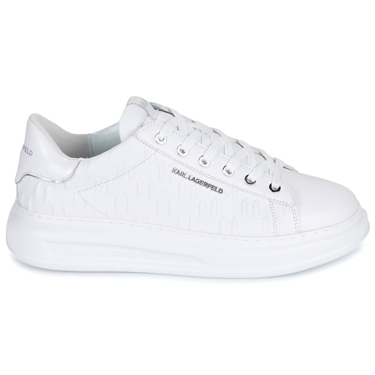 Sneakers Uomo Karl Lagerfeld  KAPRI MENS Monogram Emboss Lo  Bianco