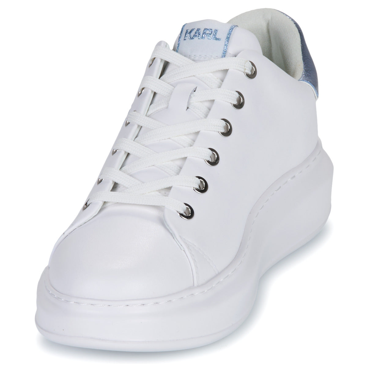 Sneakers basse Donna Karl Lagerfeld  KAPRI Metal Maison Glitter  Bianco