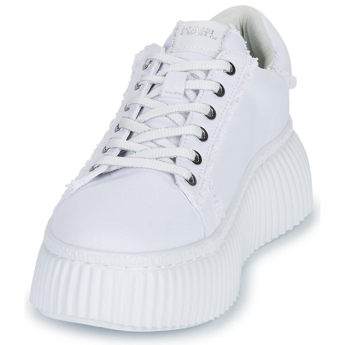 Sneakers basse Donna Karl Lagerfeld KREEPER LO Signia Mix Lo Lace Bianco
