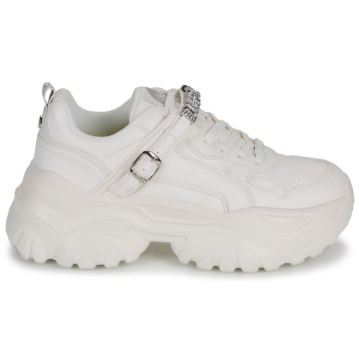 Sneakers basse Donna Buffalo BLISS GLAM Bianco