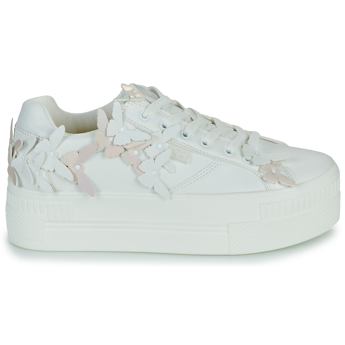 Sneakers basse Donna Buffalo PAIRED BUTTERFLY Bianco