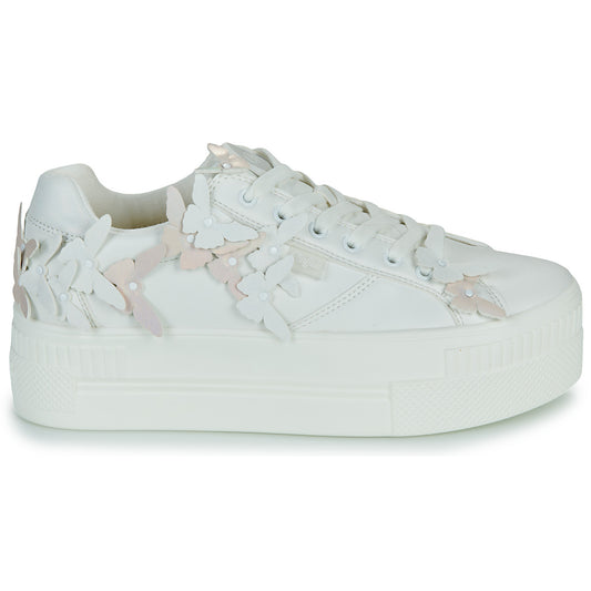 Sneakers basse Donna Buffalo PAIRED BUTTERFLY Bianco