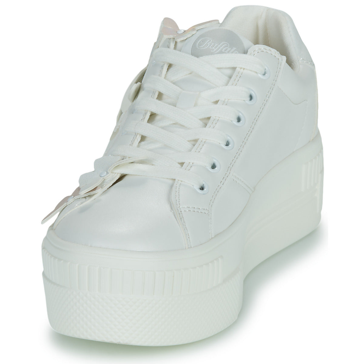 Sneakers basse Donna Buffalo PAIRED BUTTERFLY Bianco