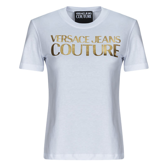 T-shirt Donna Versace Jeans Couture 78HAHT01 Bianco
