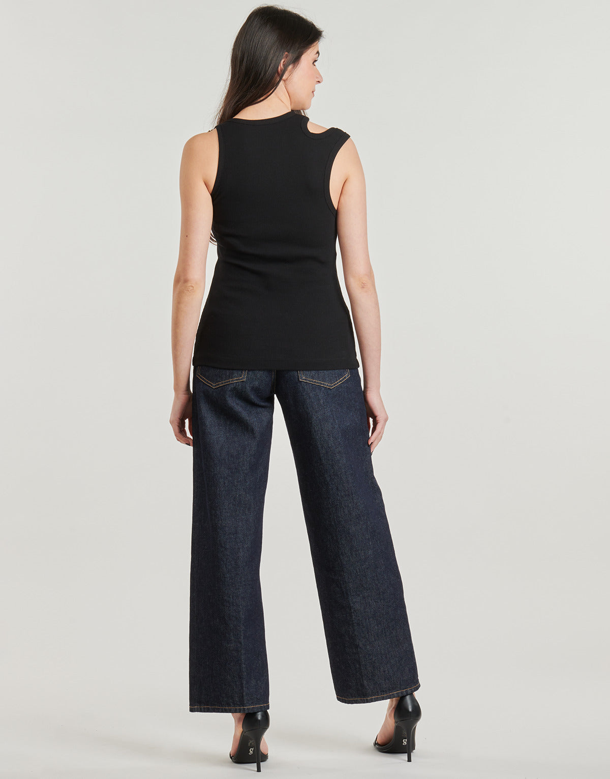 Camicetta Donna Versace Jeans Couture 78HAM603 Nero