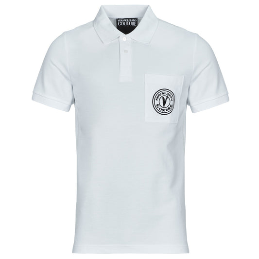 Polo Uomo Versace Jeans Couture 78GAGT01 Bianco
