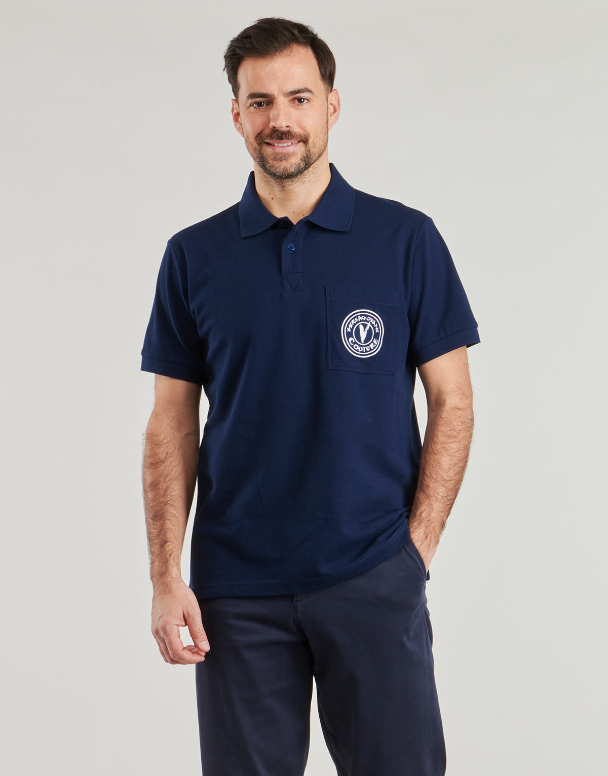 Polo Uomo Versace Jeans Couture 78GAGT01 Blu