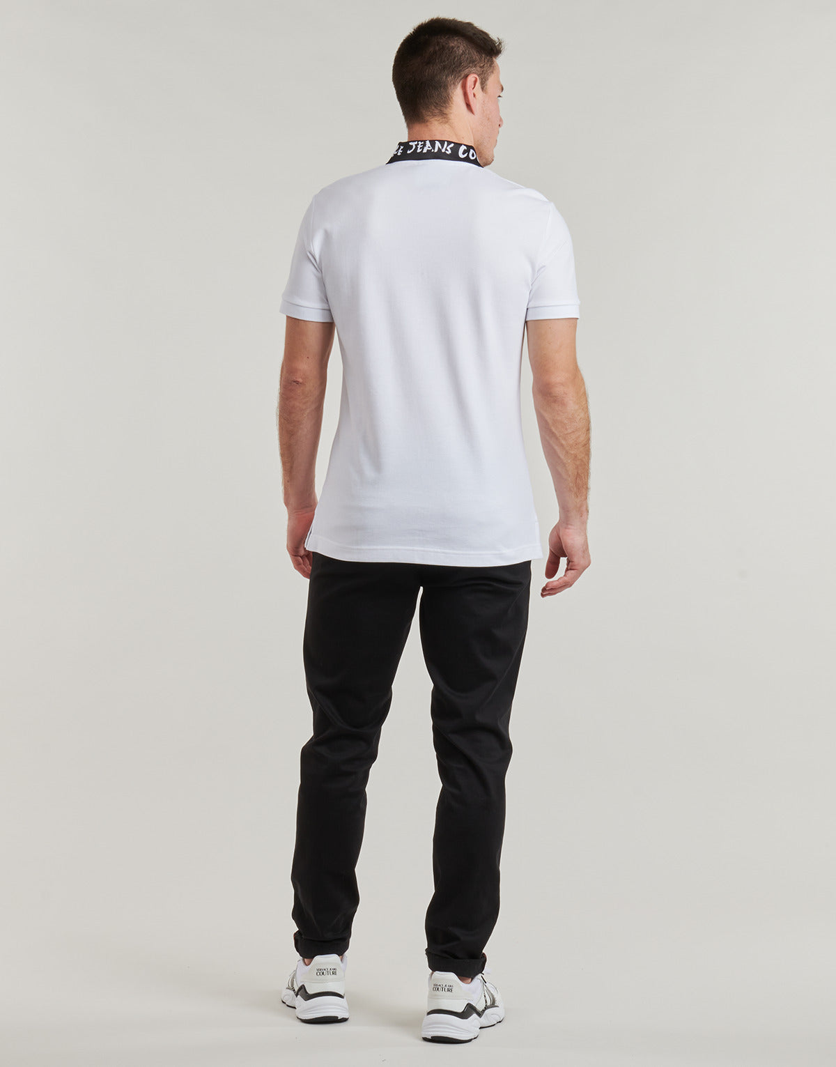 Polo Uomo Versace Jeans Couture 78GAGT03 Bianco