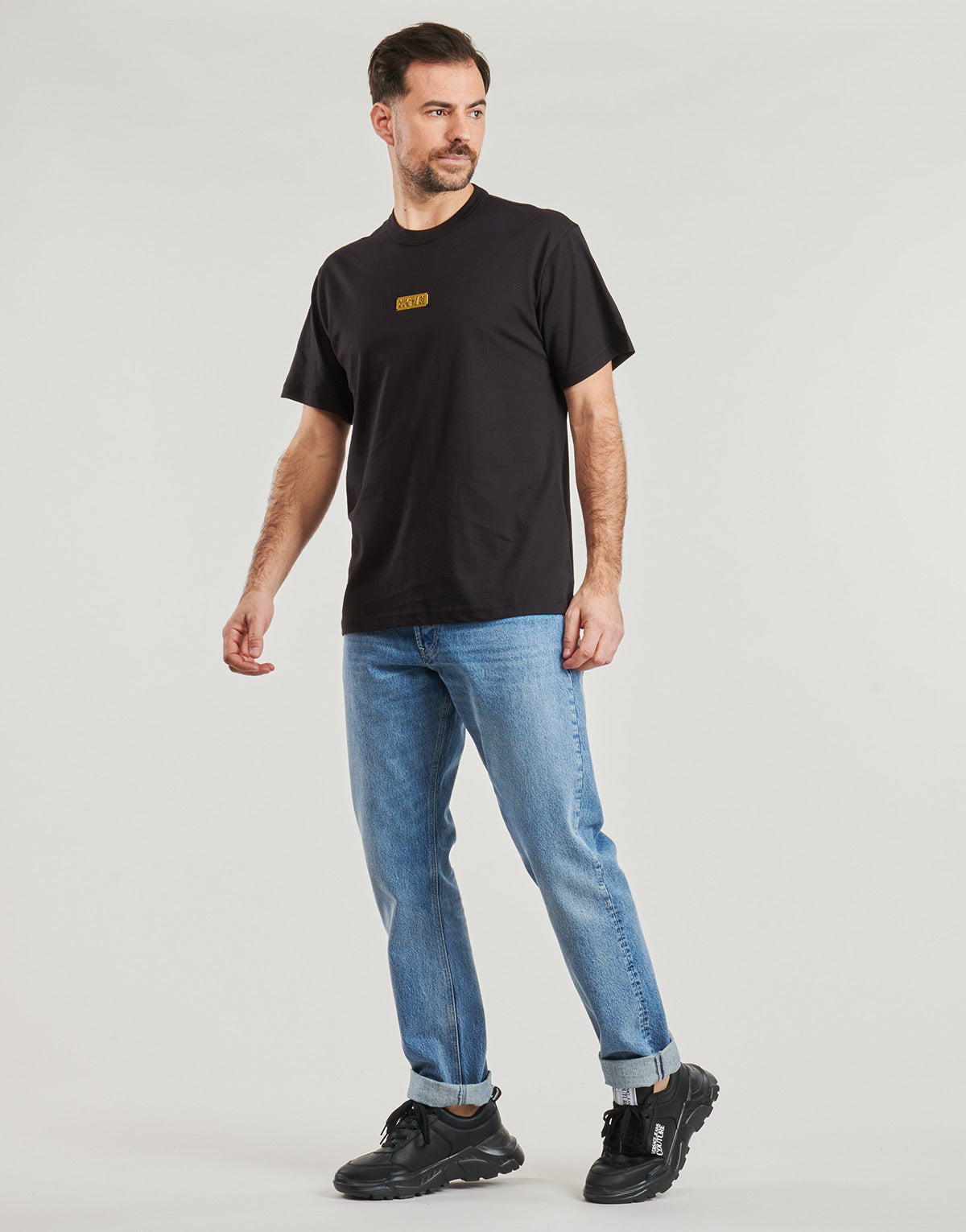 T-shirt Uomo Versace Jeans Couture 78GAHT08 Nero