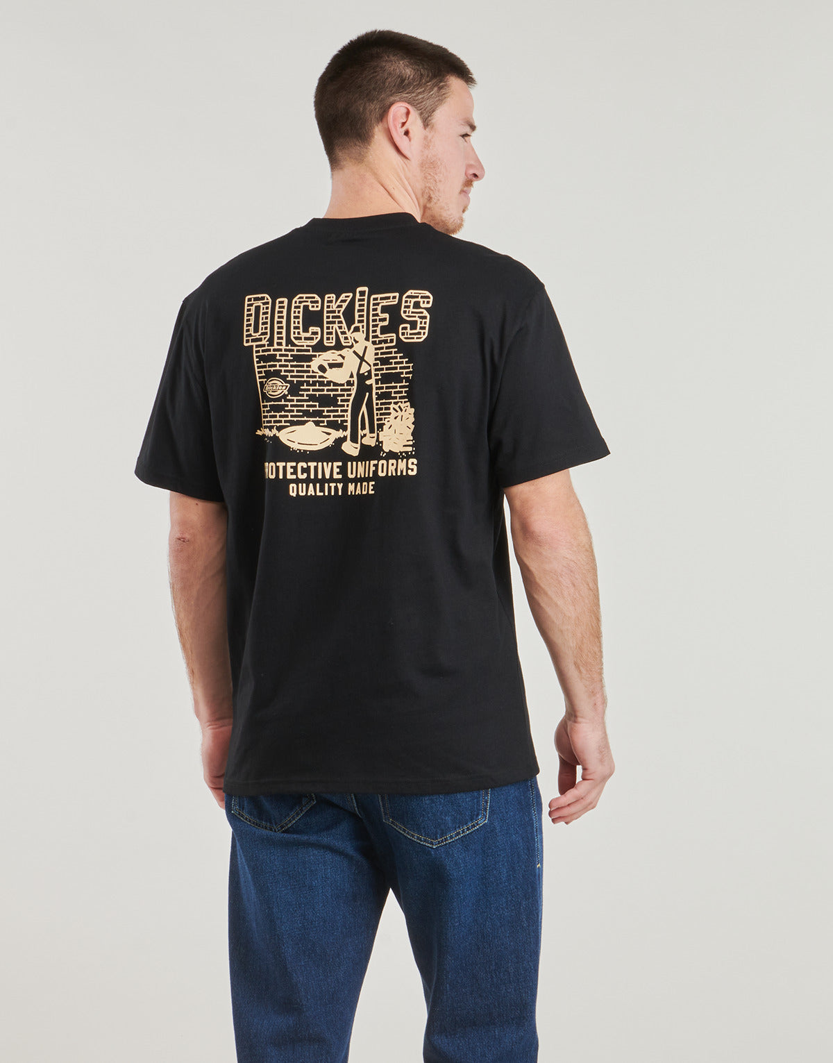 T-shirt Uomo Dickies BRICKLANE SS TEE Nero