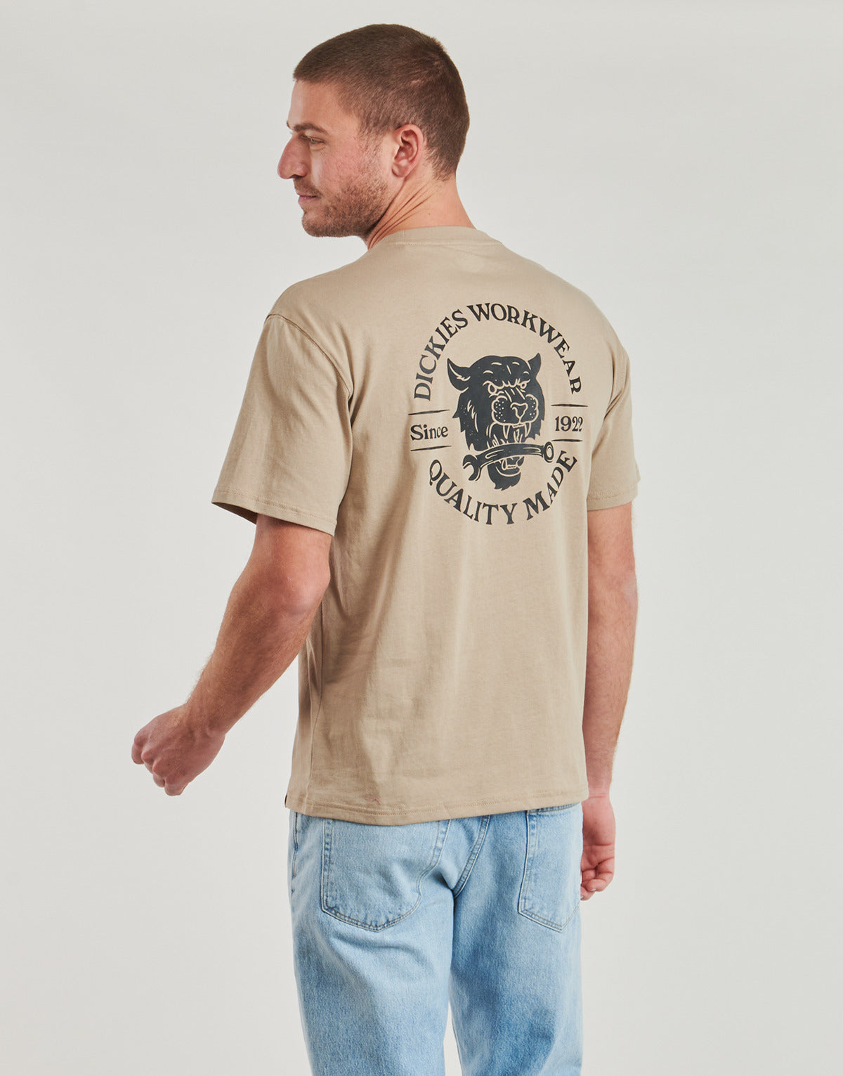 T-shirt Uomo Dickies WRENCH SS TEE Beige