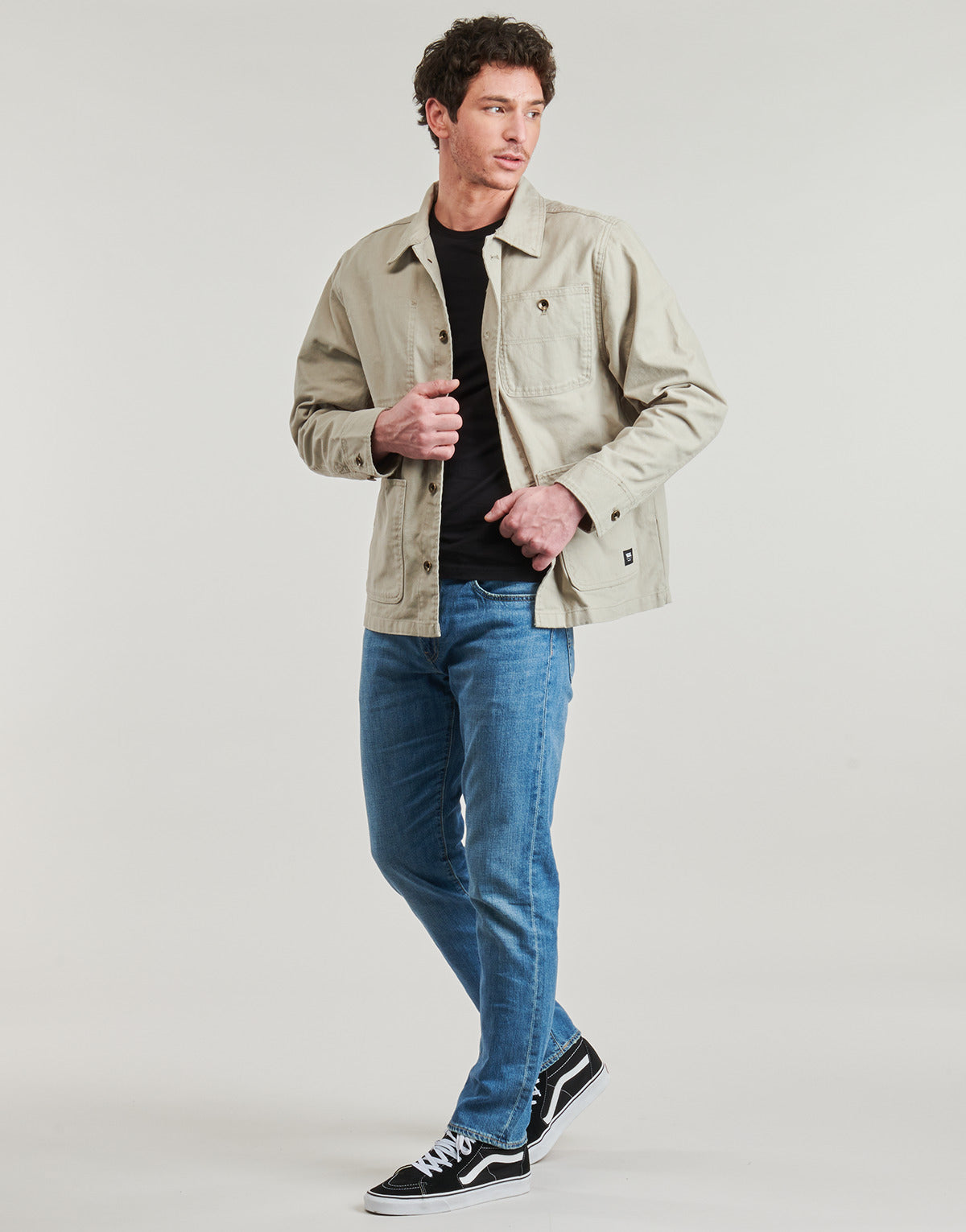 Giacca Uomo Vans Drill Chore Canvas Jacket Beige