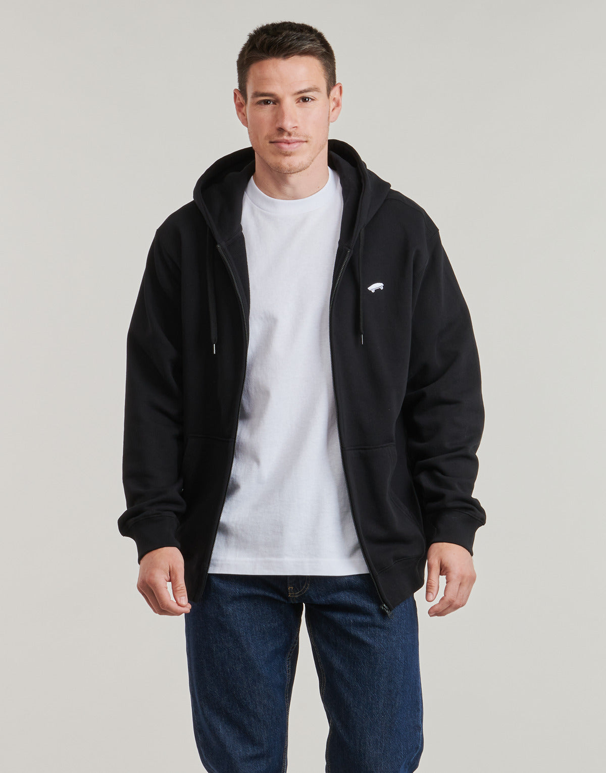 Felpa Uomo Vans SALTON LOOSE FT FZ PO Nero