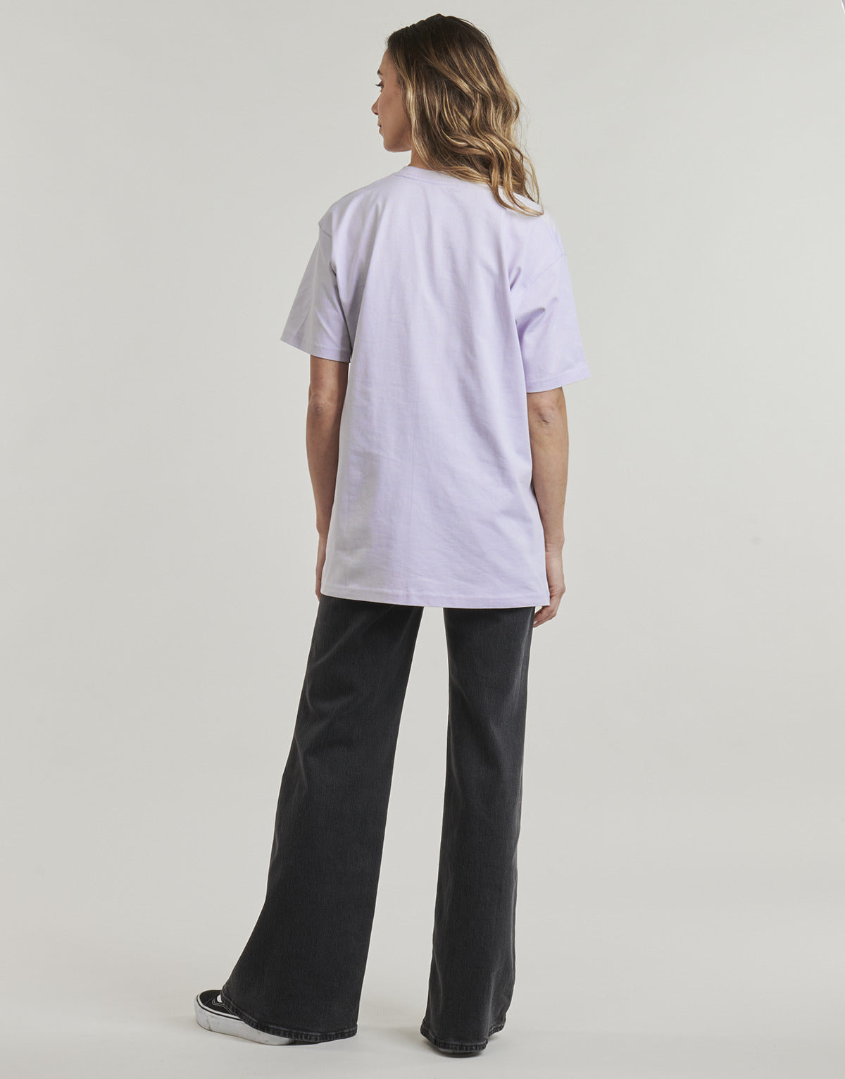 T-shirt Donna Vans LEFT CHEST LOGO TEE EM Viola