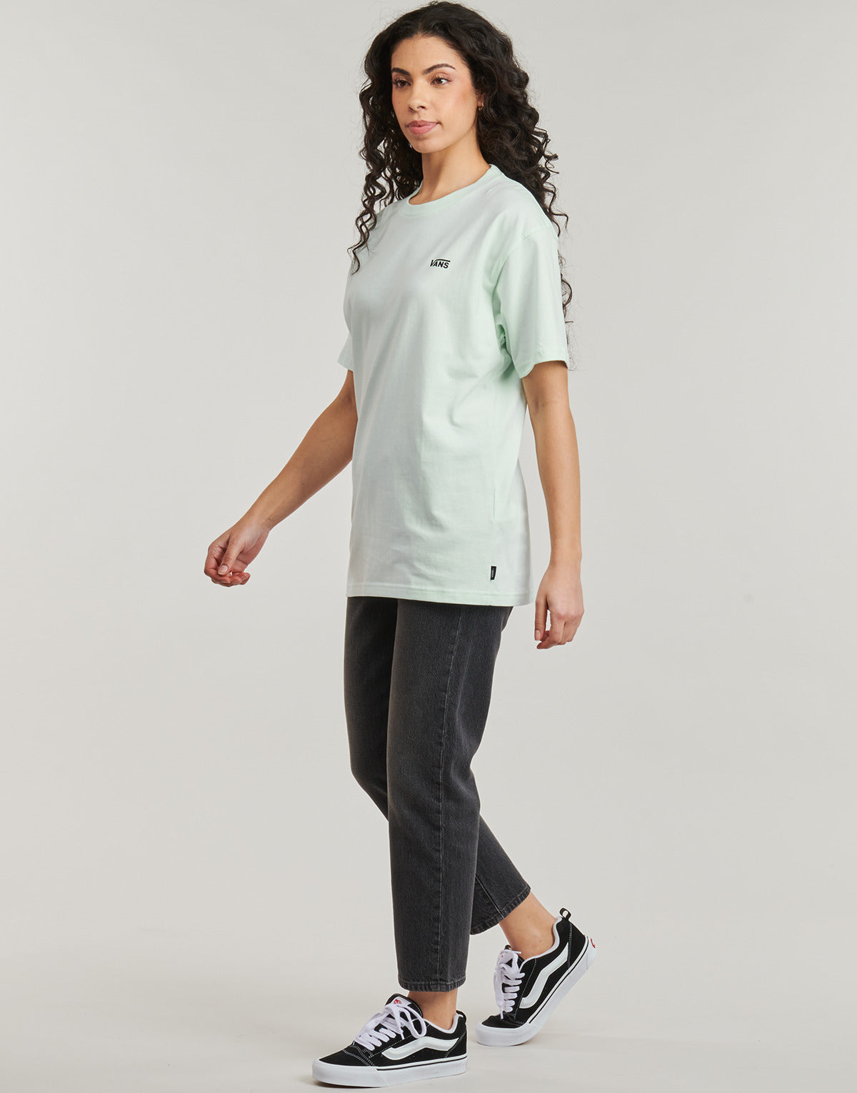 T-shirt Donna Vans LEFT CHEST LOGO TEE EM Verde