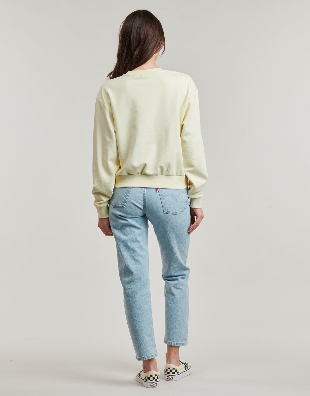 Felpa Donna Vans W ESSENTIAL FT RLX CREW Giallo