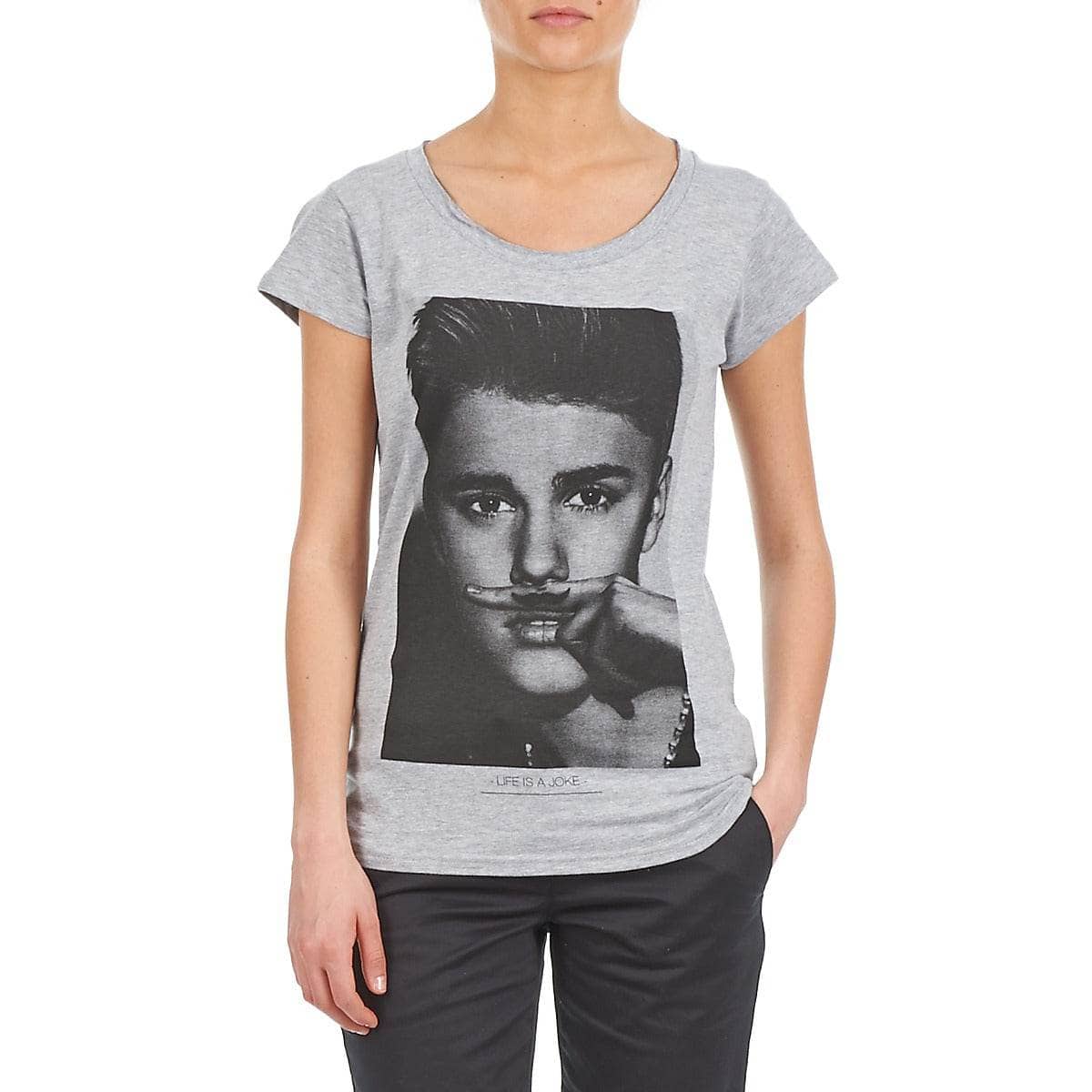 T-shirt Donna Eleven Paris BIEBER W Grigio