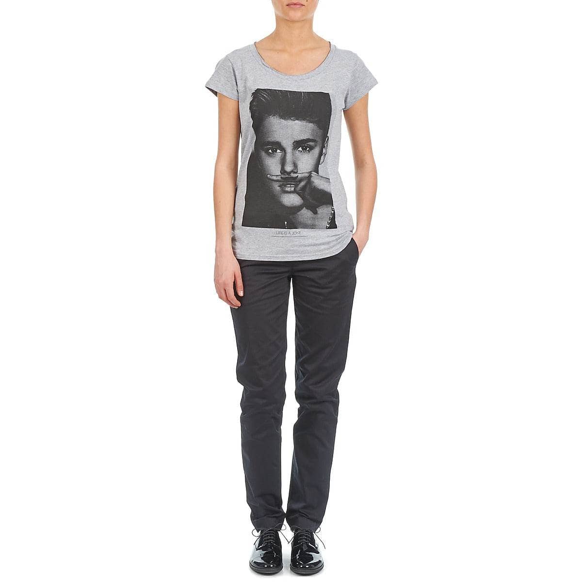 T-shirt Donna Eleven Paris BIEBER W Grigio