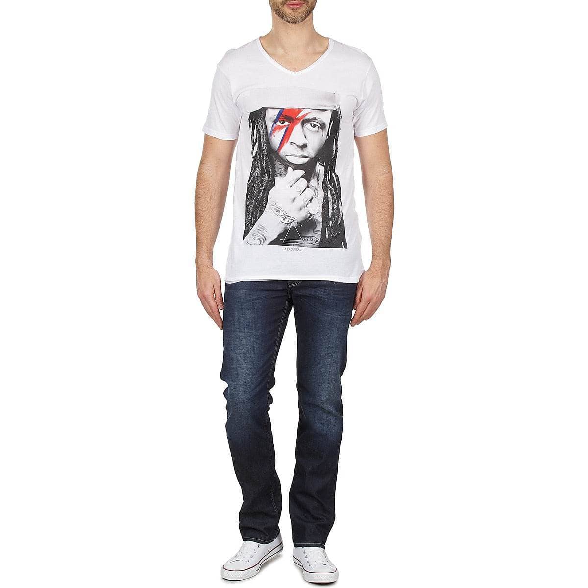 T-shirt Uomo Eleven Paris KWAY M Bianco