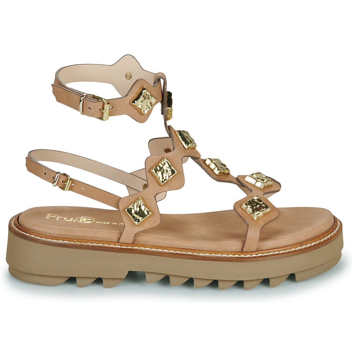 Sandali Donna Fru.it 9169-100-HELGA-TAUPE-TEXANO-LEGNO Marrone