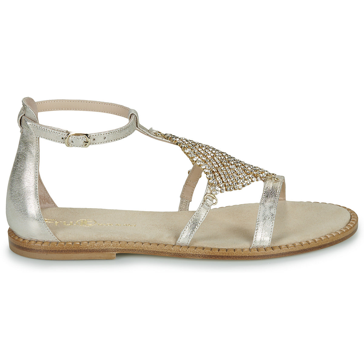Sandali Donna Fru.it 9184-100-CUOIO-NATURALE-PARK-IVORY Oro
