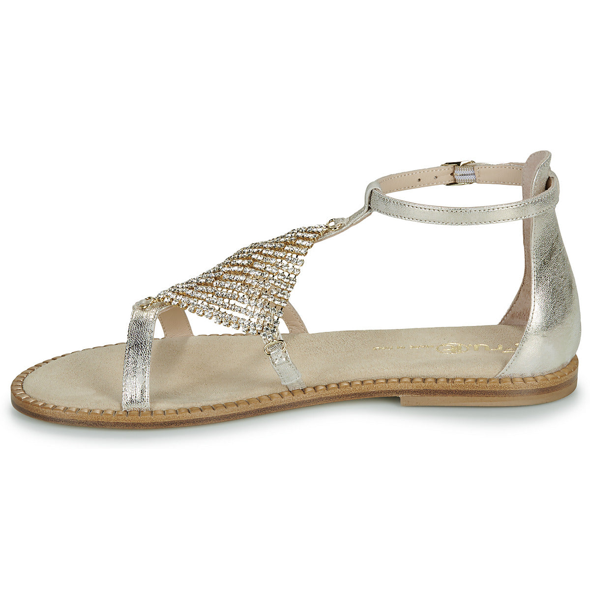 Sandali Donna Fru.it 9184-100-CUOIO-NATURALE-PARK-IVORY Oro
