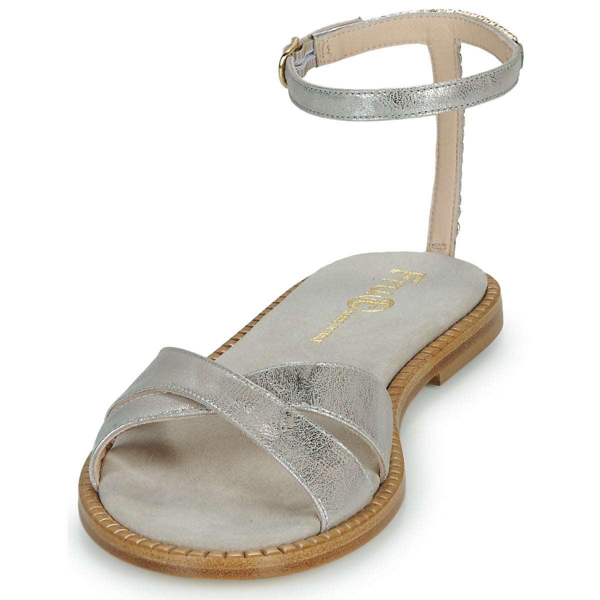 Sandali Donna Fru.it 9185-100-CUOIO-NATURALE-PARK-MONUMENT Oro
