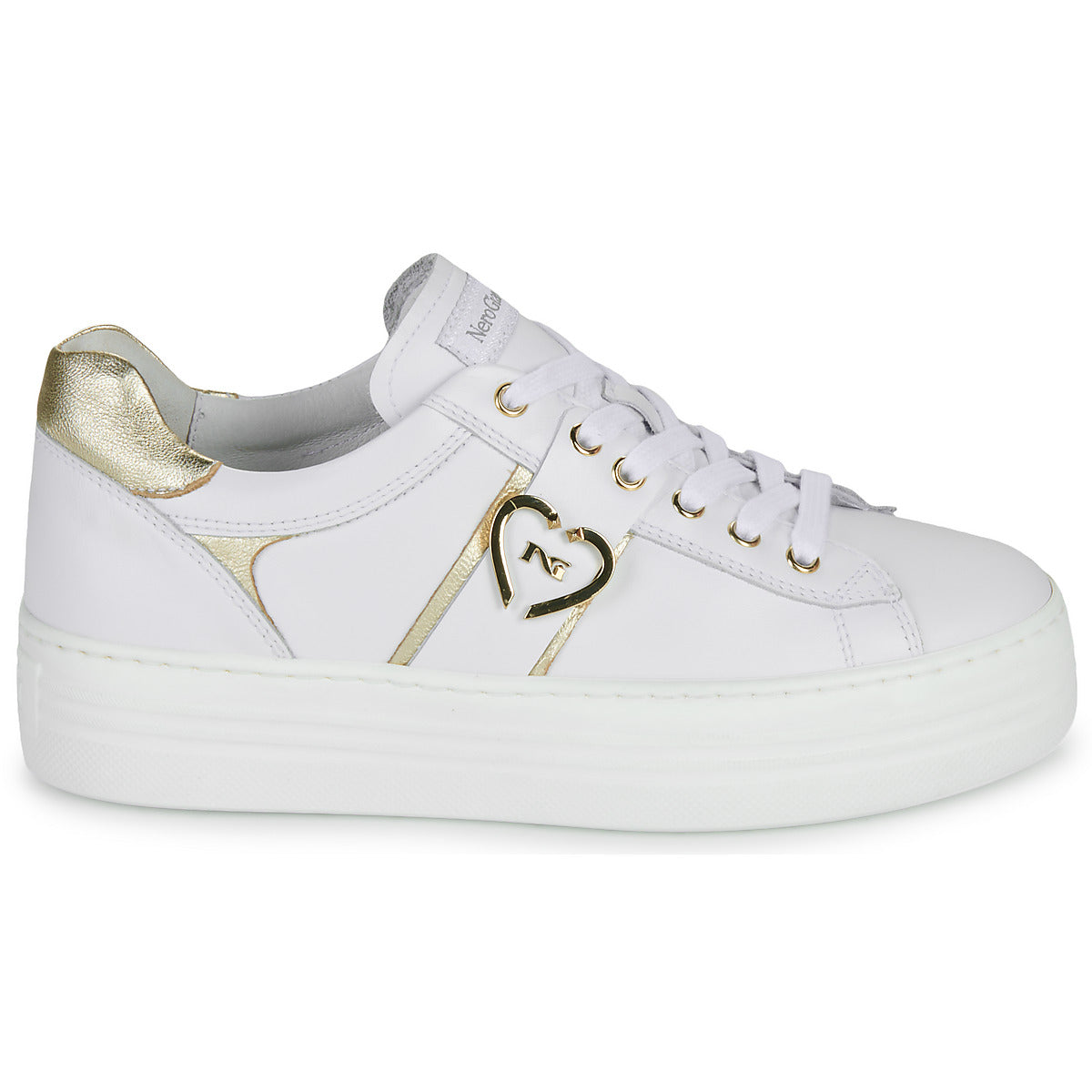Sneakers basse Donna NeroGiardini E513022D Bianco