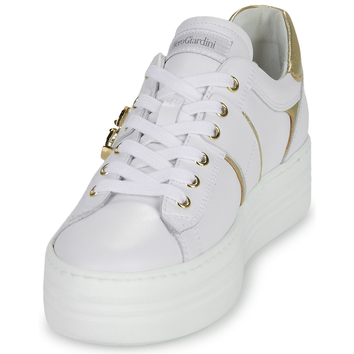Sneakers basse Donna NeroGiardini E513022D Bianco