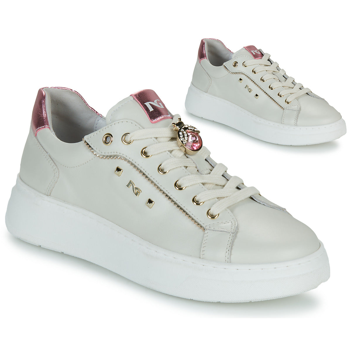 Sneakers basse Donna NeroGiardini E513060D Bianco
