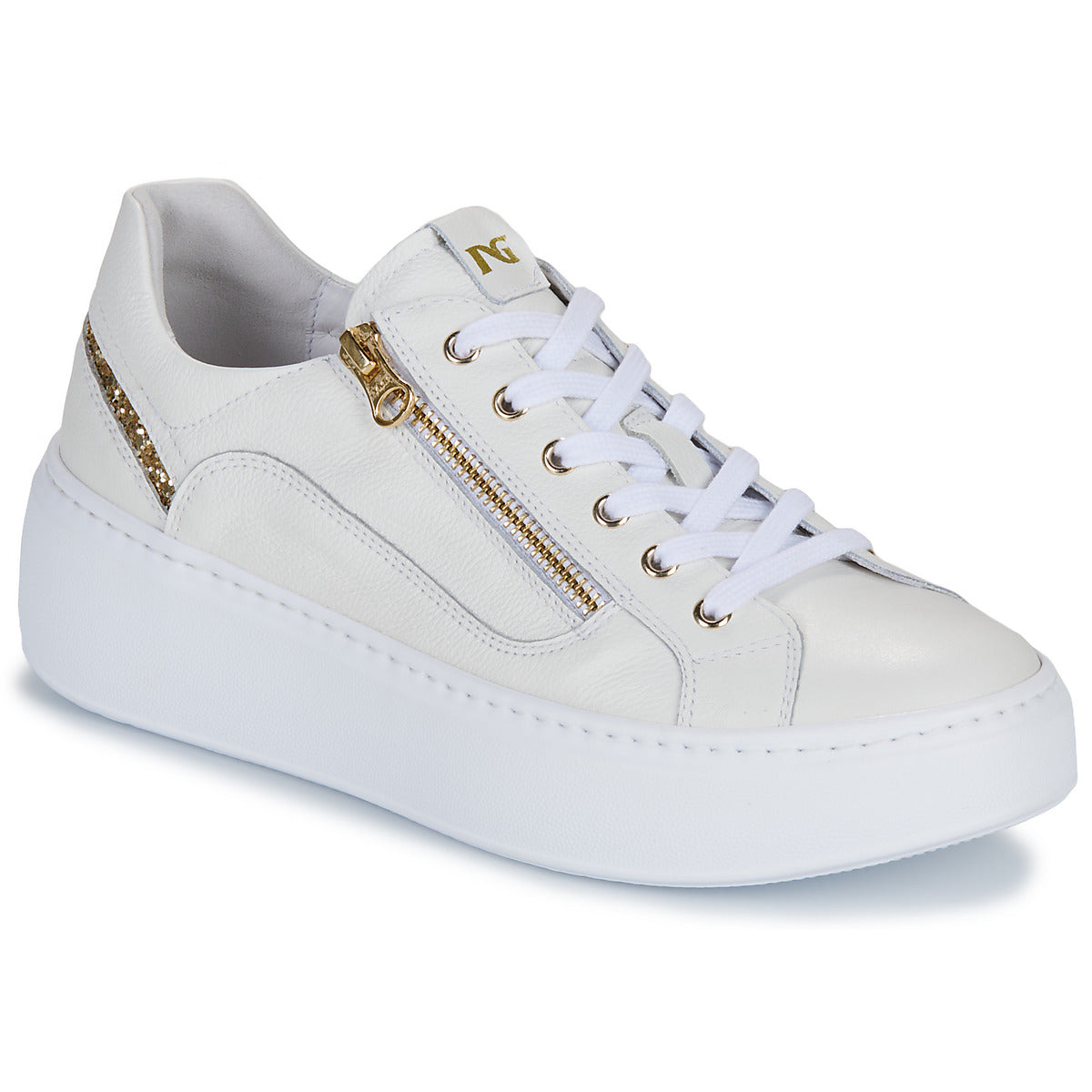 Sneakers basse Donna NeroGiardini E513081D Bianco