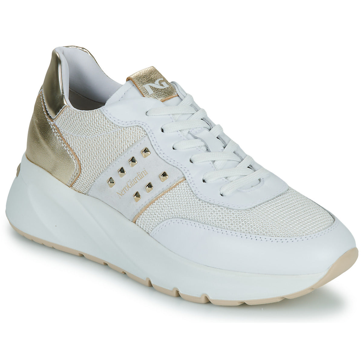 Sneakers basse Donna NeroGiardini E512862D Bianco