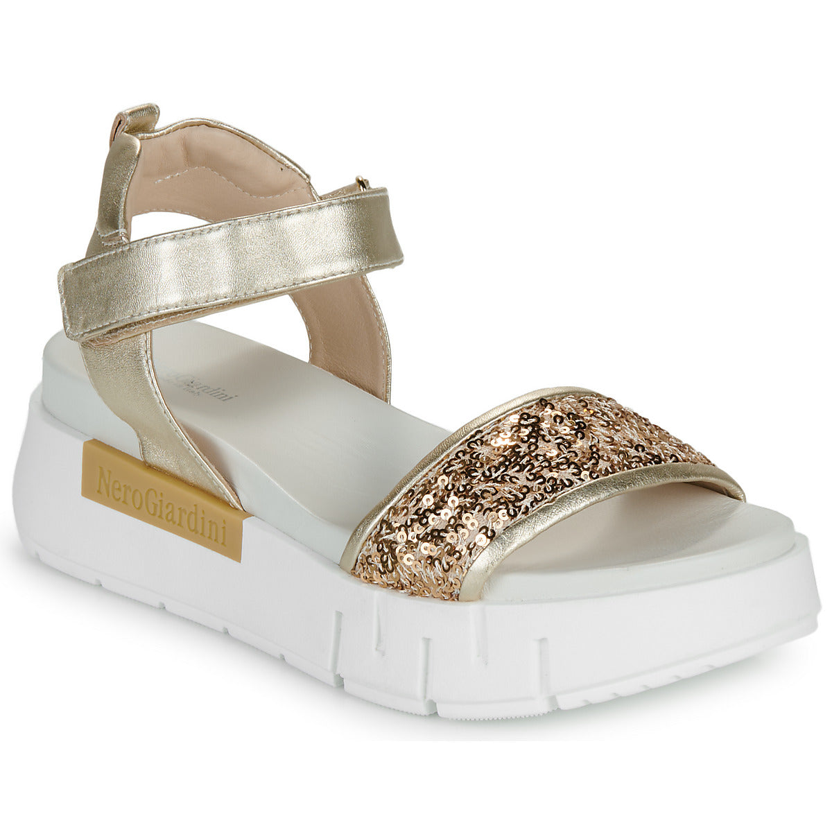 Sandali Donna NeroGiardini E513694D Oro