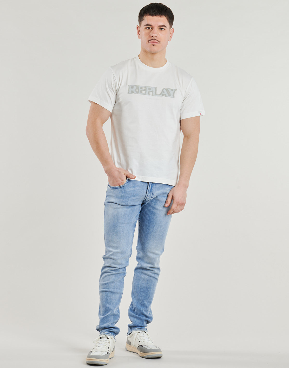 Jeans Slim Uomo Replay ANBASS PANTS Blu