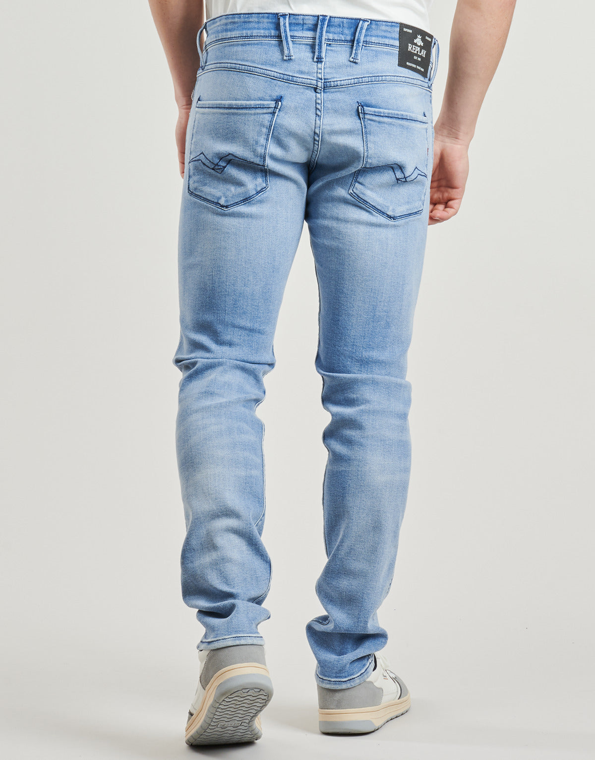 Jeans Slim Uomo Replay ANBASS PANTS Blu