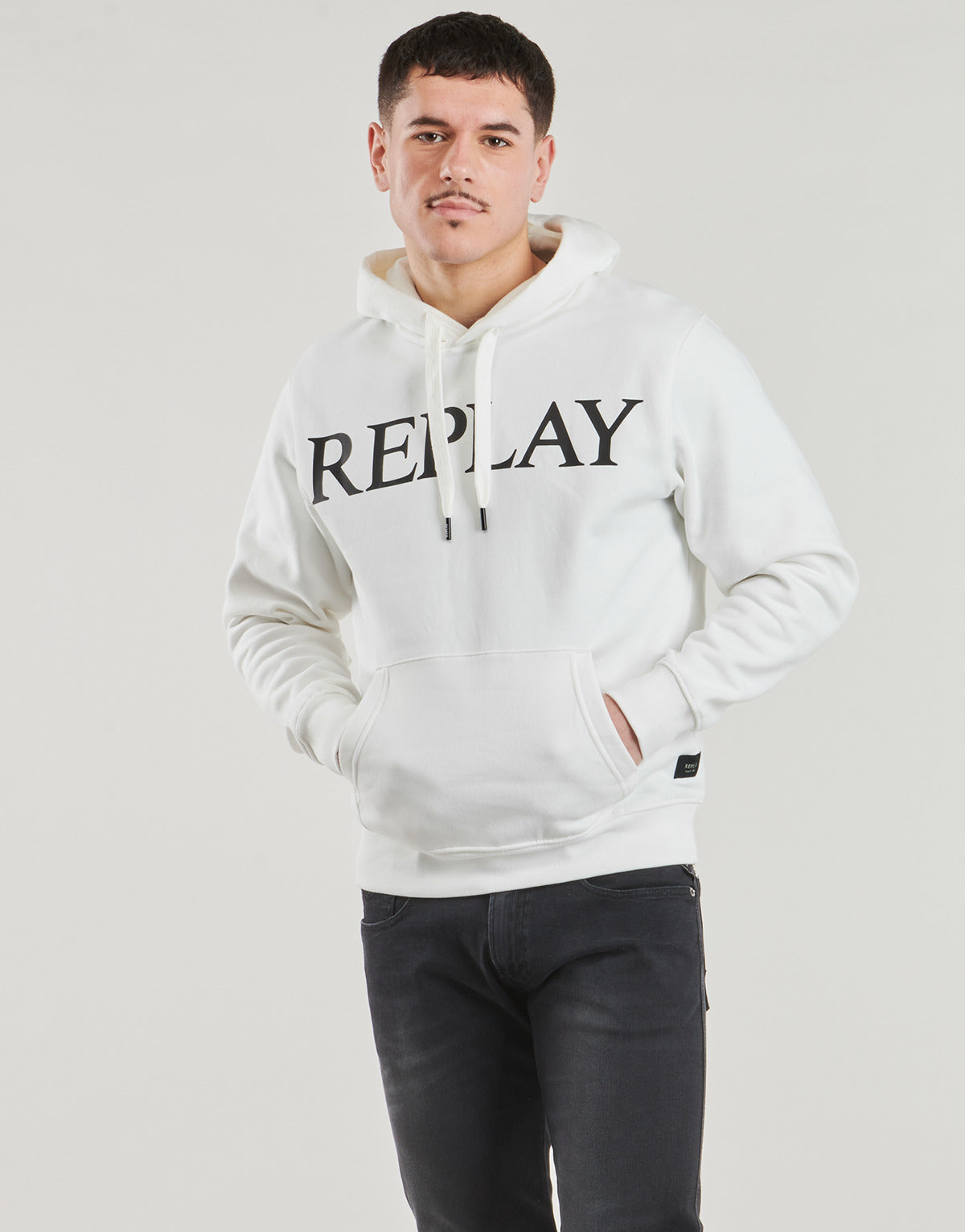 Felpa Uomo Replay SWEATSHIRT Bianco
