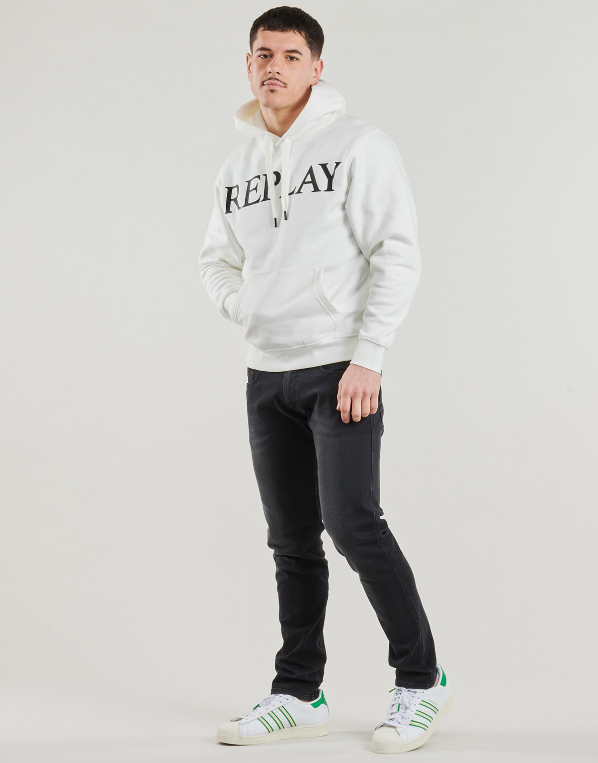 Felpa Uomo Replay SWEATSHIRT Bianco